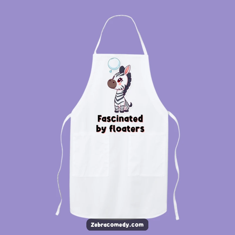 Funny Zebra Apron, Kitchen Fun for a Curious Cook and a Great Gift