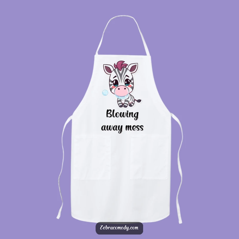 Funny Zebra Bubble Apron - Cook with Cheerful Sweetness!