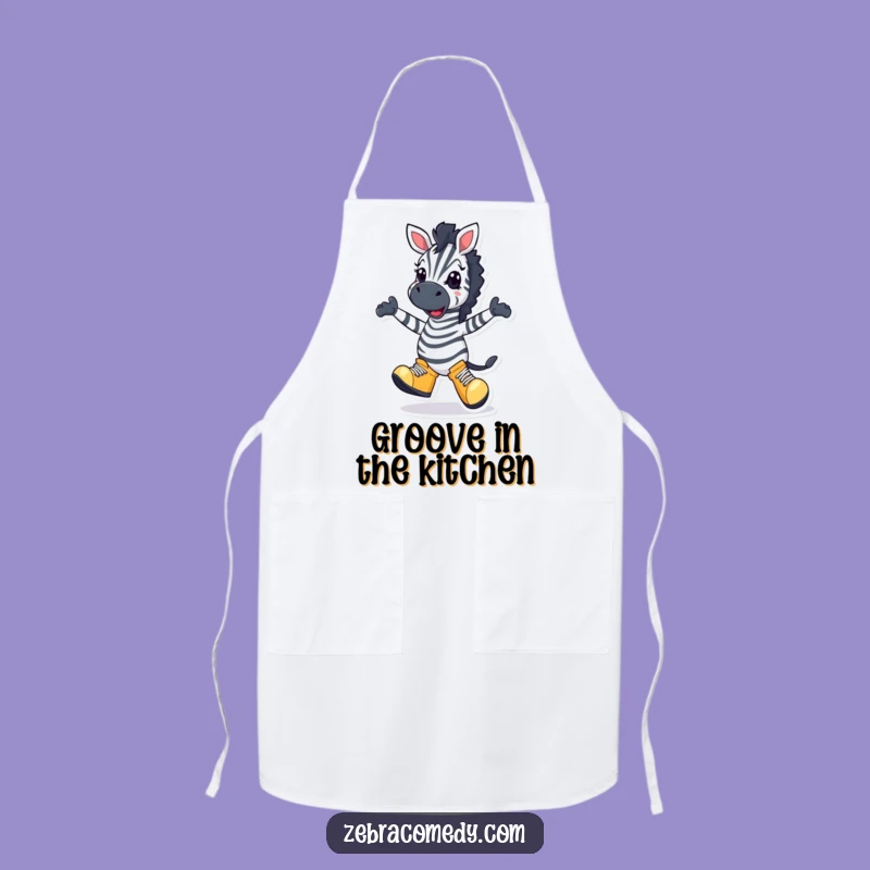 Funny Zebra Dancer Apron: Kitchen Moves with Big Shoes, Perfect Funny Gift
