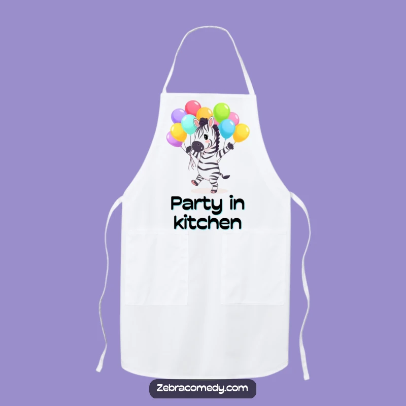 Funny Zebra Apron: Dance in the Kitchen, Perfect Humorous Chef Gift!