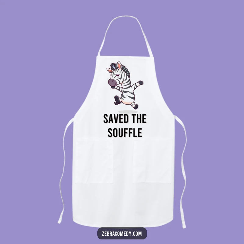Funny Tripping Zebra Apron - Hilarious Kitchen Wear for Mid-Air Mishaps