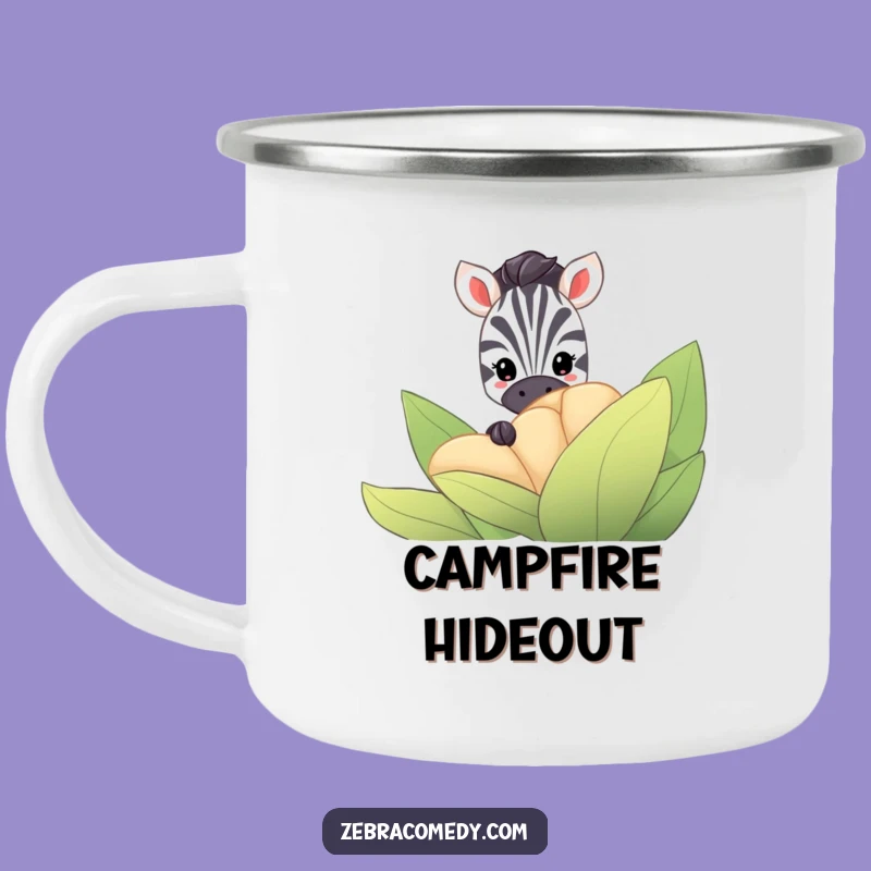 Funny Zebra Hiding Camping Mug: Stealthy Sips, Perfect Funny Gift for Campers