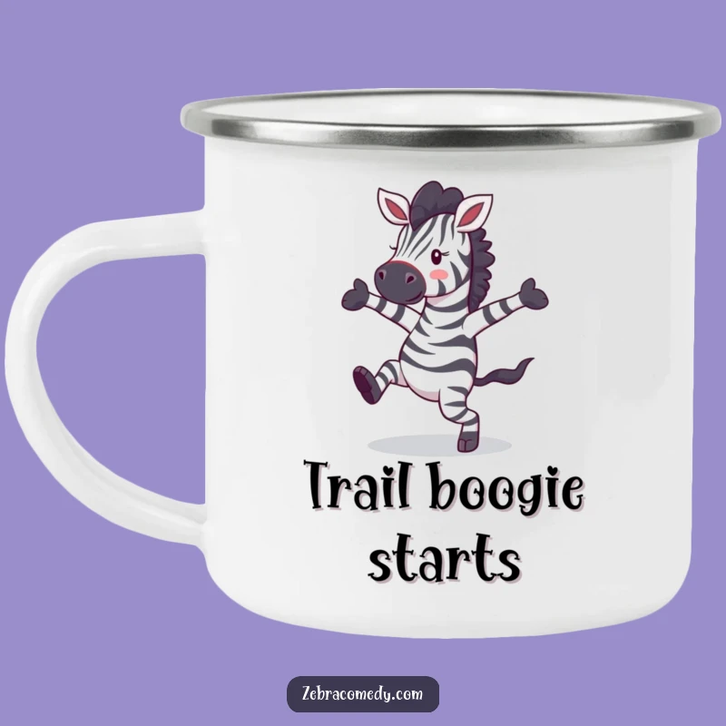 Funny Zebra Dance Camping Mug: Enjoy Your Brews with Hilarious Outdoor Adventure Vibes