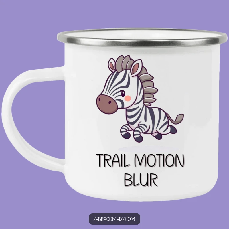 Funny Zebra Bounce Camping Mug: Adventure with Hilarious Motion and Warm Drinks