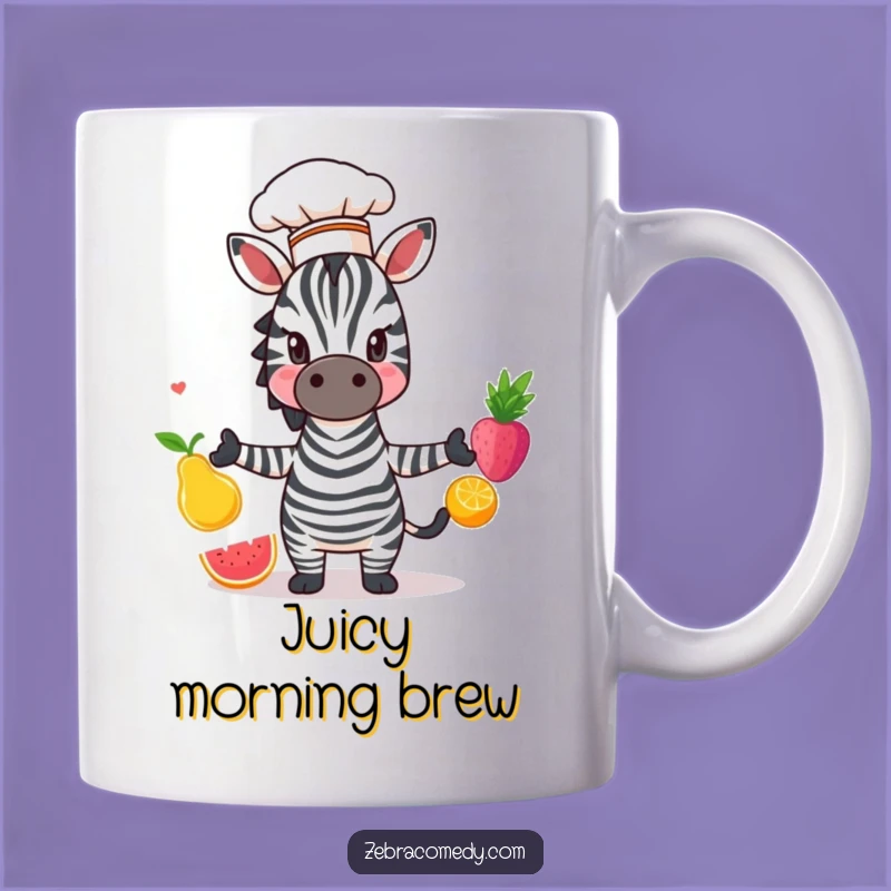 Funny Zebra Chef Mug: Culinary Comedy with Stripes, Perfect Funny Gift