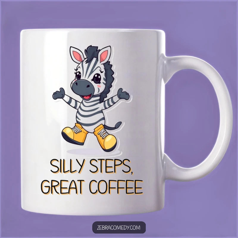 Funny Zebra Dancer Mug: Big Shoes, Big Smiles, Perfect Funny Gift