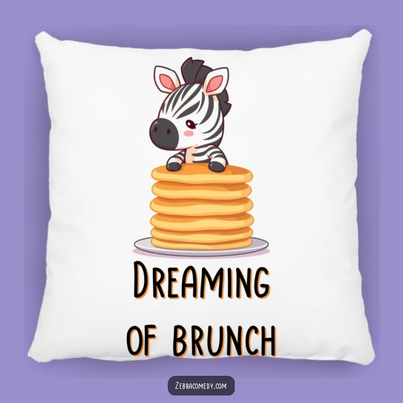 Funny Zebra Pancake Pillow, Cozy Comfort with a Side of Breakfast Chaos, a Fun Gift
