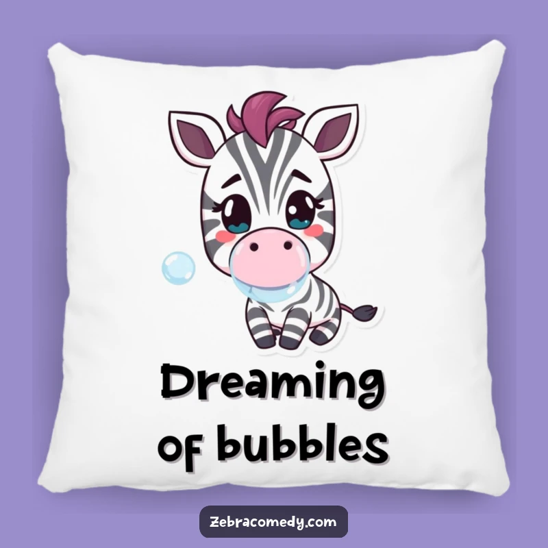 Funny Zebra Bubble Pillow - Comfy & Full of Cheerful Charm