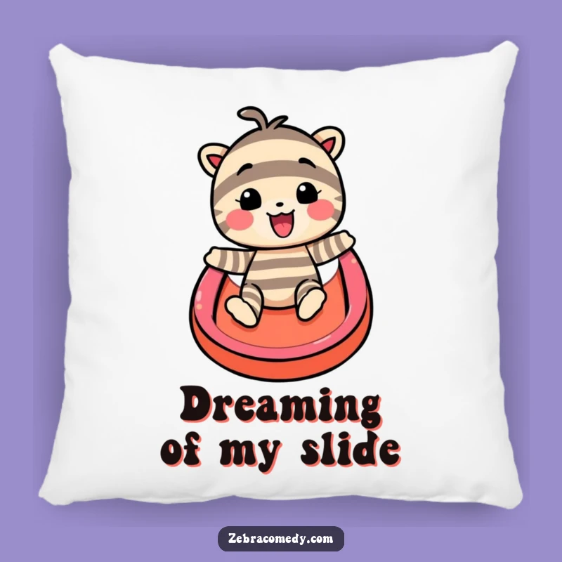 Funny Striped Character Rainbow Slide Pillow: Cozy Comfort with a Dash of Humor