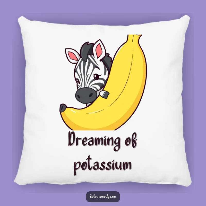 Funny Zebra Banana Peek Pillow: Snuggle Up with Some Hilarious, Comfy Decor!