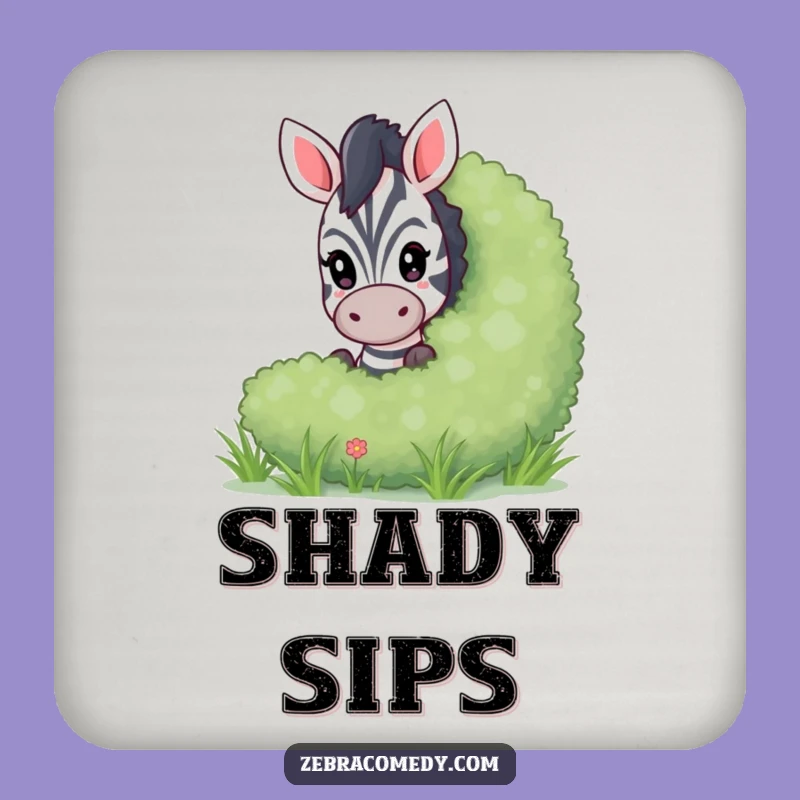 Funny Peeking Zebra Coaster, Protect Tables with Playful Mystery, a Fun Gift