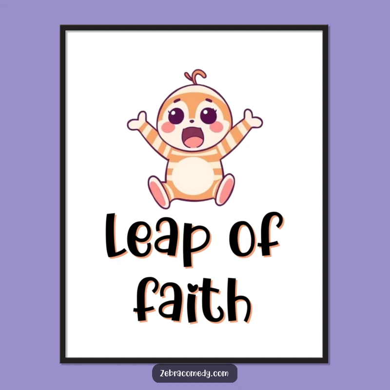 Funny Surprised Jumper Poster: Decorate with Laughter, Epic Funny Gift!