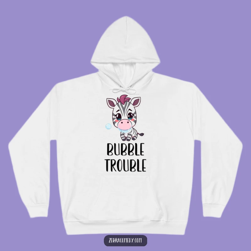 Cozy Funny Zebra Bubble Hoodie - Warm & Whimsical Sweet Gift