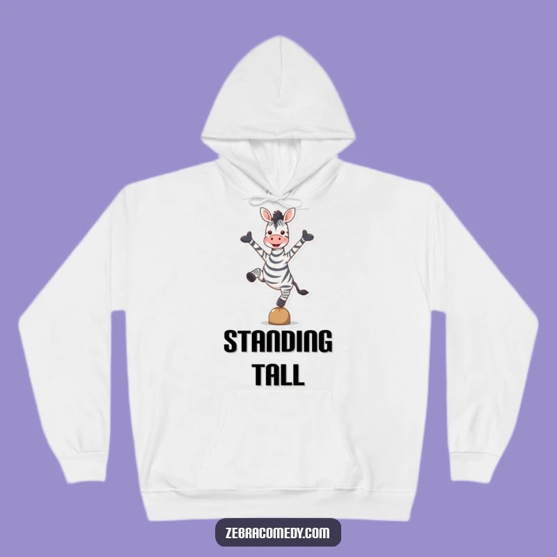Funny Zebra Hoodie: Cozy Balance & Joy, Ultimate Funny Gift