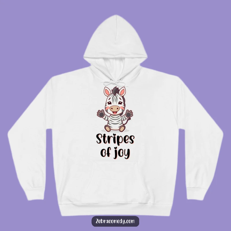 Funny Zebra Hoodie: Cozy Joyful Hooves Clapping, Perfect Funny Gift