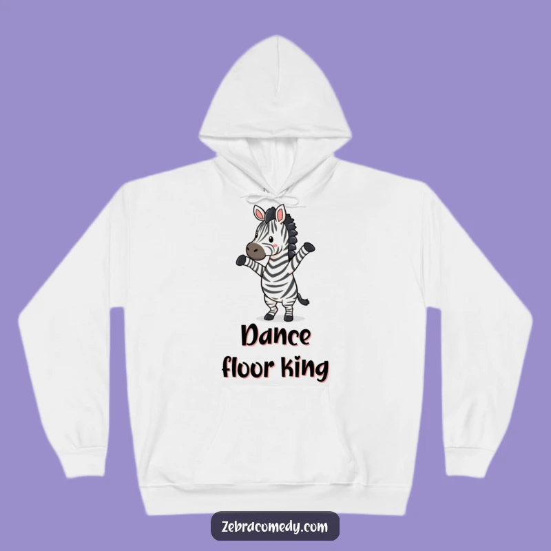 Funny Zebra Silly Dance Hoodie - Cozy Cartoon Animal Gift