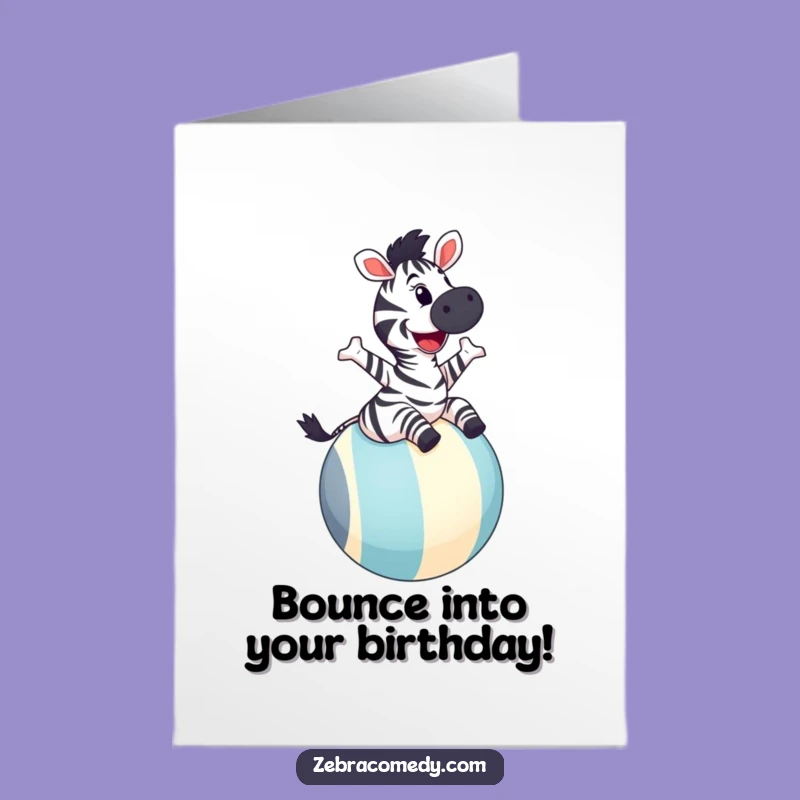 Happy Birthday Zebra Card Free Printable: Fun Animal Gift