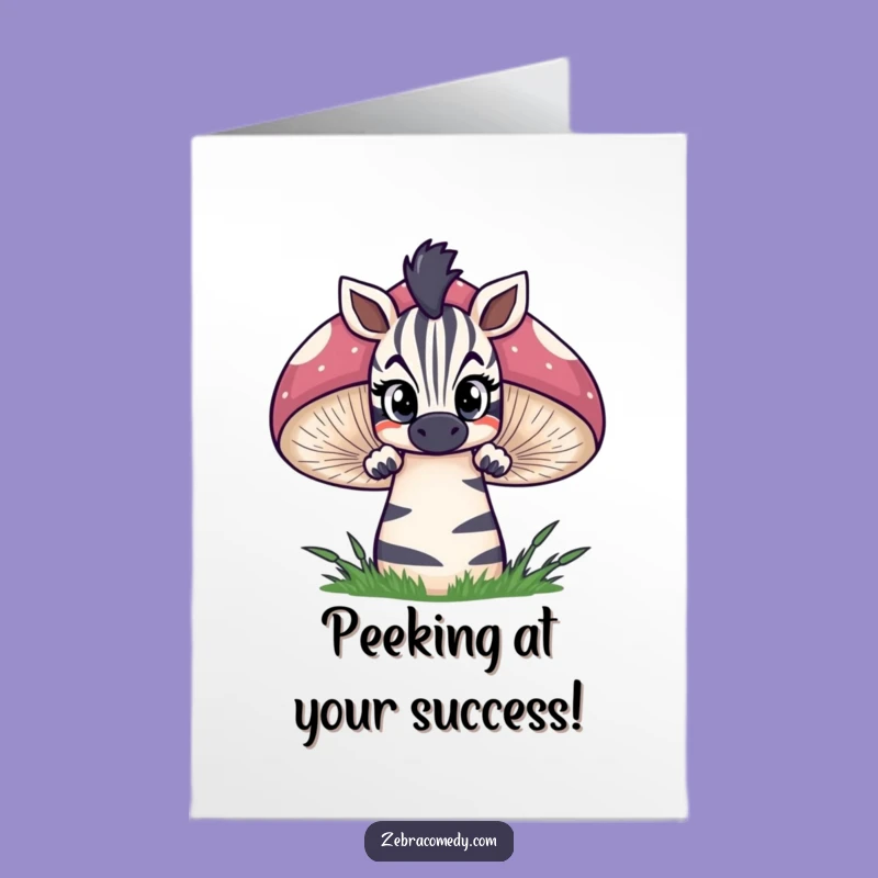 Zebra Congrats Card Free Printable: Curious Discovery Gift