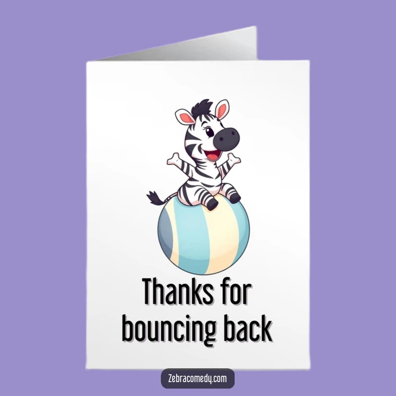 Thank You Zebra Card Free Printable: Whimsical Animal Gift
