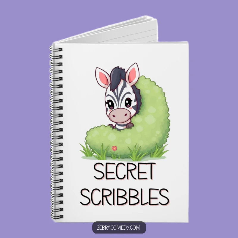Funny Peeking Zebra Notebook, Jot Down Playful Ideas, a Fun Gift