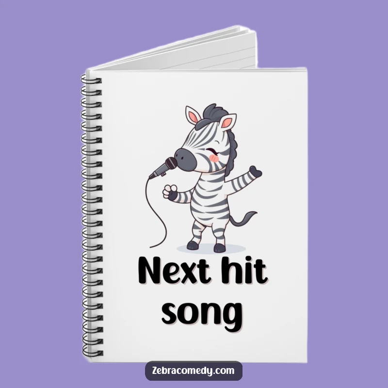 Funny Zebra Jiving Notebook: Write Your Own Hit Song