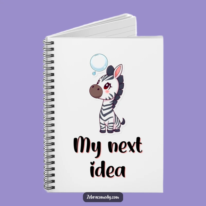 Funny Zebra Notebook, Jot Down Ideas with Curiosity and Fun, a Perfect Gift
