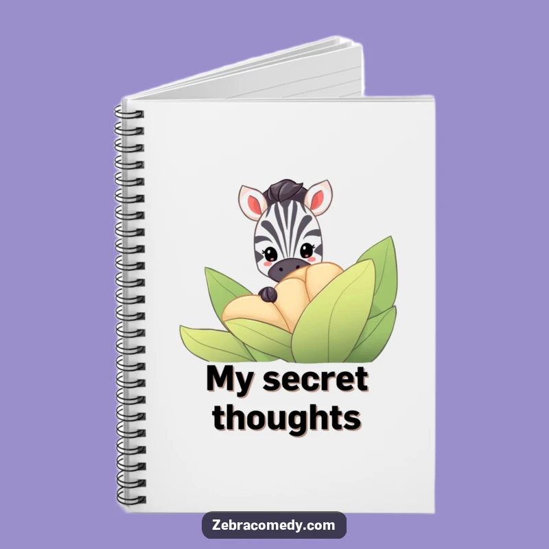 Funny Zebra Hiding Notebook: Jot Down Secrets with Humor, Great Funny Gift