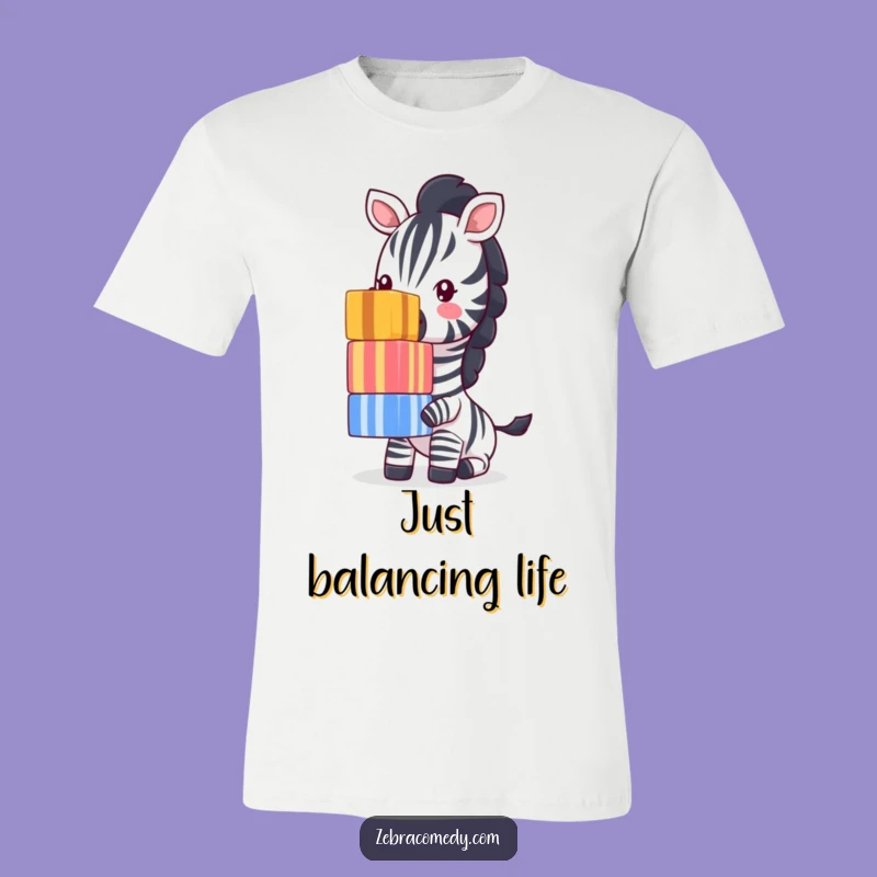 Funny Zebra Cubes Tee: Wearable Humor, A Perfect Funny Gift for All Ages