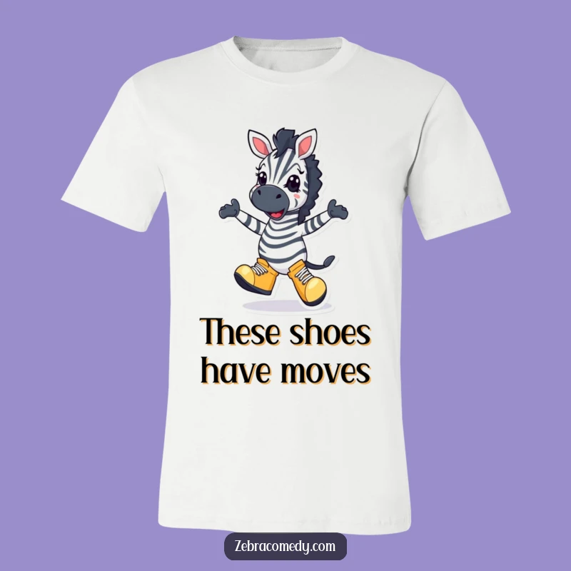 Funny Zebra Dancer T-Shirt: Silly Stripes & Big Steps, Ideal Funny Gift