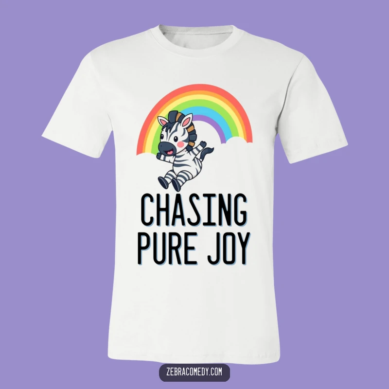 Funny Zebra Rainbow Slide Tee: Wearable Joy, A Fantastic Funny Gift for Adventurers