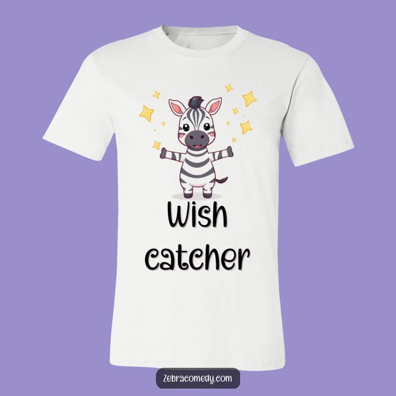 Funny Star Catcher Zebra T-Shirt: Wish Upon a Tee, Awesome Funny Gift!
