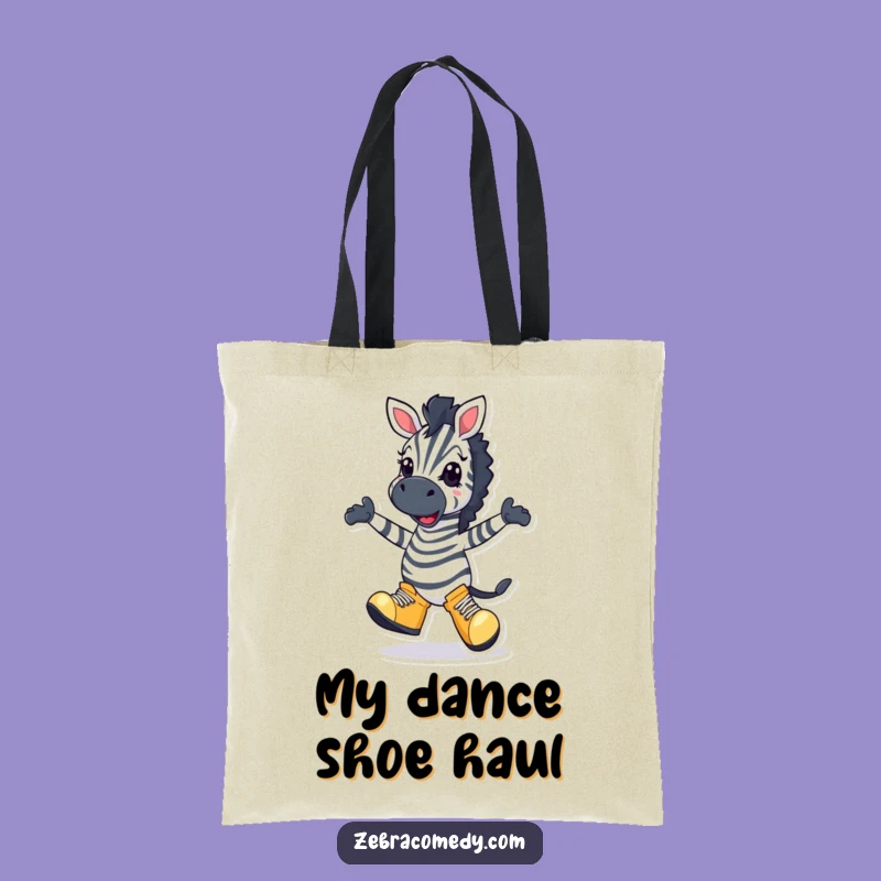 Funny Zebra Dancer Tote Bag: Carry Your Moves with Humor, Perfect Funny Gift
